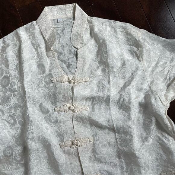 Other - Asian 2 Piece Silky White Pyjama Set